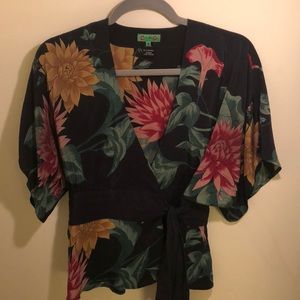 Tibi Neiman Marcus wrap blouse
